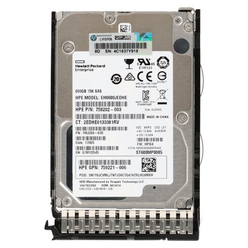 HPE 875217-002 600GB 15K RPM HDD