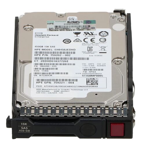 HPE EH0450JDYTK 450GB 15K RPM 12GBPS 2.5Inch HDD