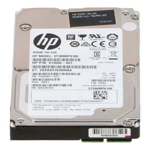 HPE 870753-B21 300GB SAS 12GBPS HDD