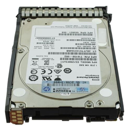 HPE MSA J9F48A 1.2TB 10K RPM 12GBPS 2.5Inch SAS HDD