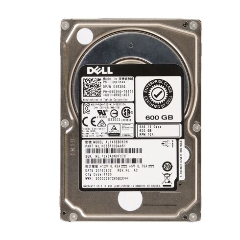 010DR3 Dell 600GB 10K RPM SAS SFF Hard Drive