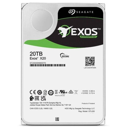 SEAGATE 3DJ233-150 20TB 7.2K RPM Exos X20 3.5Inch HDD
