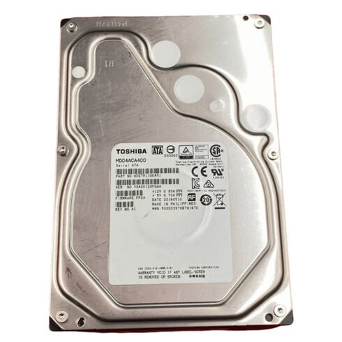 TOSHIBA HDEJX12GEA51 4TB 7.2K RPM 6GBPS SATA 3.5Inch HDD