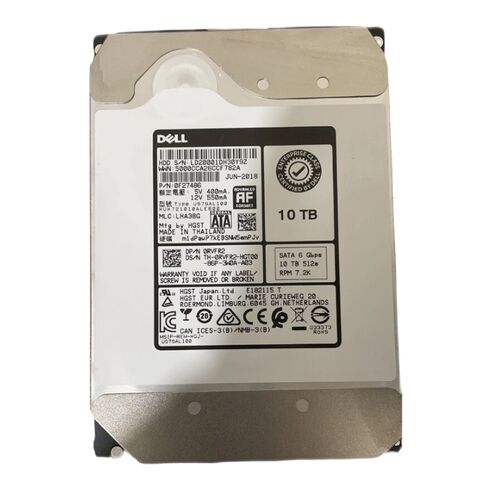 Dell KGPR6 10TB SATA 6GBPS 512E Hard DriveDell KGPR6 10TB SATA 6GBPS Hot Plug Hard Drive