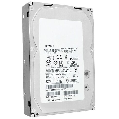 Hitachi Ultrastar HUS154545VLS300 450GB 15K RPM 3.5Inch HDD