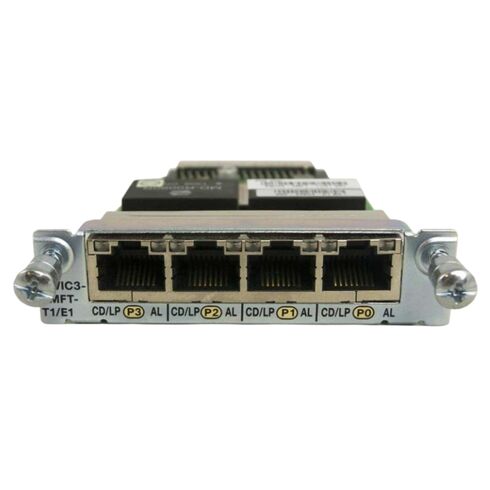 VWIC3-4MFT-T1/E1= Cisco 4 Ports 2.048 MBPS WAN Interface Card