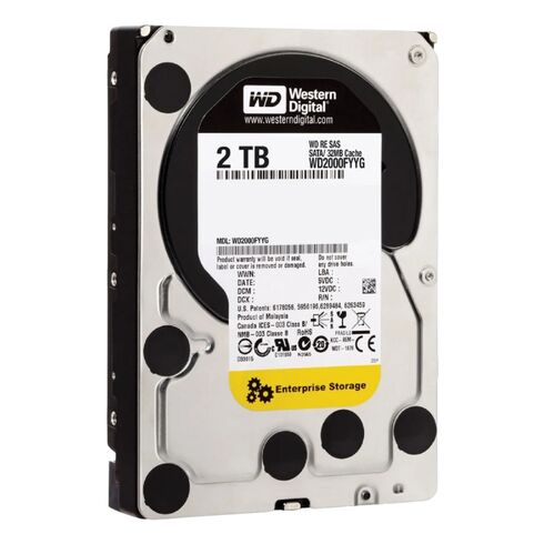 WD2000FYYX Western Digital 2TB 7.2K RPM 6GBPS 64MB Buffer HDD