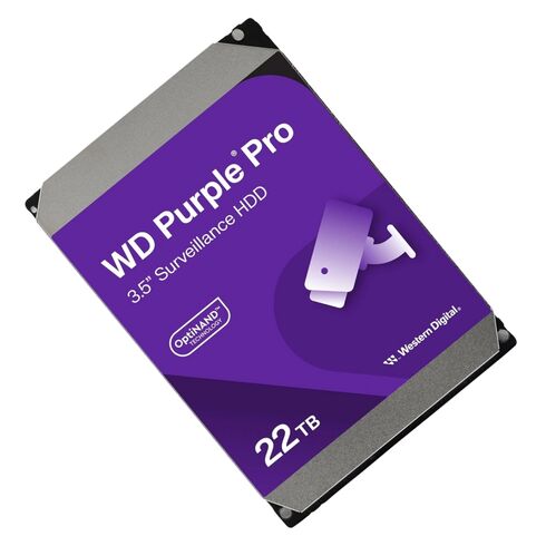 WD221PURP WD Purple Pro 22TB 7.2K RPM SATA-6GBPS Internal Surveillance Hard Drive