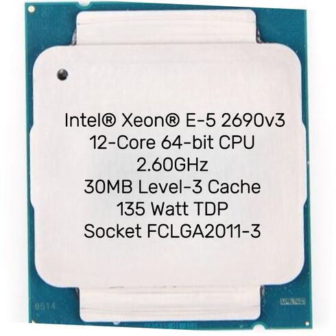 InteL BX80644E52690V3 Xeon 12-Core 22nm 30MB Cache Processor