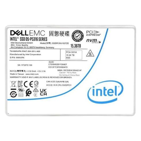 Dell WNXPK 15.36TB Gen4 NVMe SSD