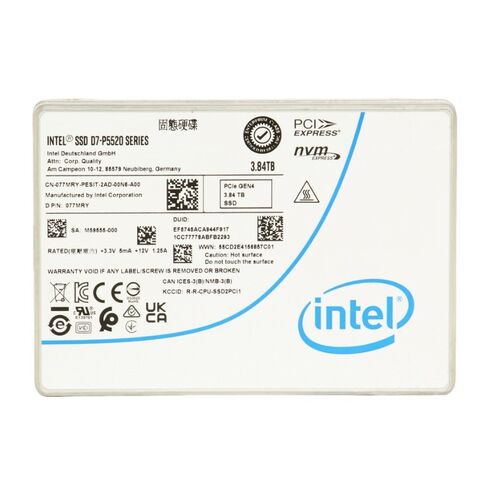 SSDPF2KX038T1 Intel NVMe Solid State Drive