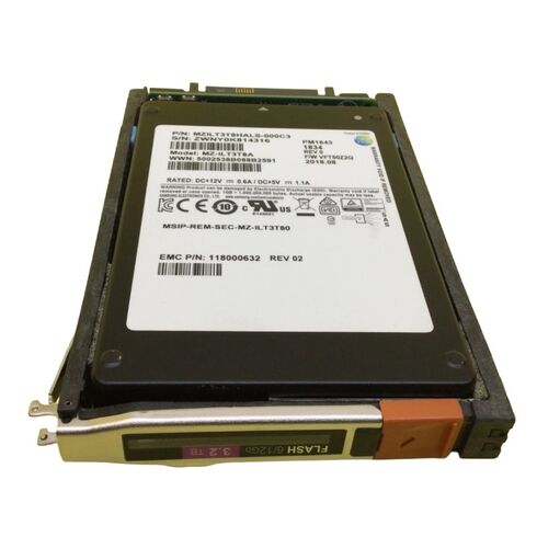 EMC 005052581 3.2TB SAS 12GBPS 2.5inch Enterprise SSD
