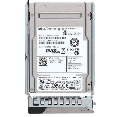 DELL 345-BJNY 1.92TB NVMe RI TLC 1DWPD U.2 2.5inch SSD