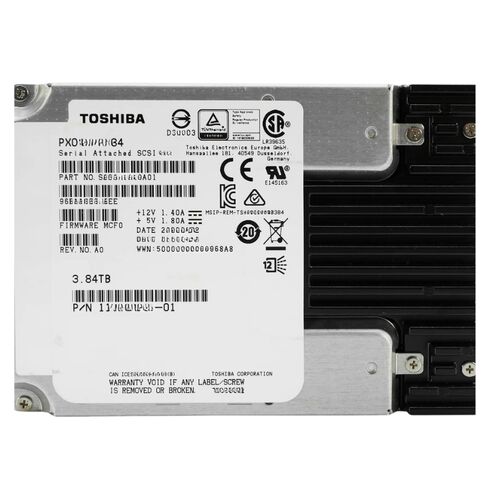 Toshiba SDFUS84DHB02T 3.84TB PM6R SAS 24GBPS RI SSD