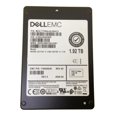 EMC 118000518 1.92TB SAS Solid State Drive