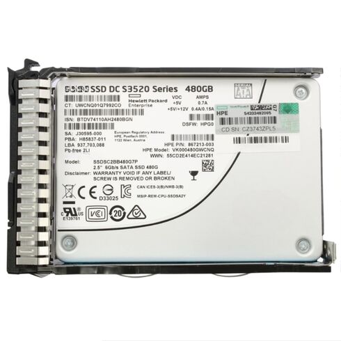 HPE 727823-001 480GB 2.5inch SFF MLC SSD