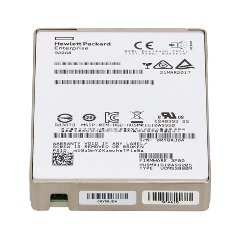 HPE 752842-001 920GB SAS 12GBPS 2.5 Inch SSD