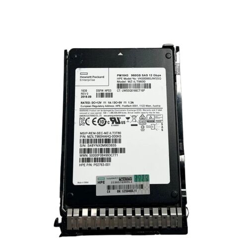 HPE MZ7LM960HMJP-000H3 Hot Plug 6GBPS RI3 SFF SC SSD
