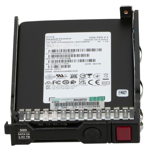 HPE P10971-001 1.92TB SATA 6GBPS MU 2.5Inch SFF With Tray SC SSD