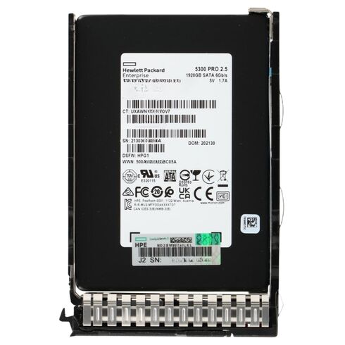 HPE P10971-001 1.92TB SATA MU 2.5Inch SFF With Tray SC SSD