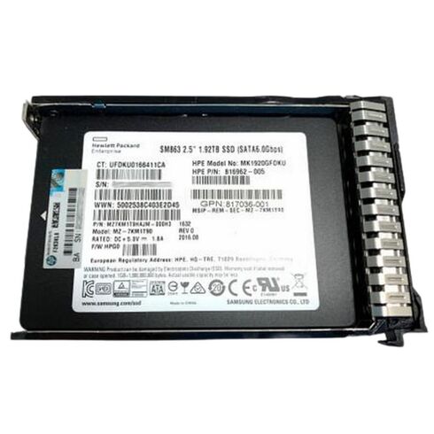 HPE P56739-B21 1.92TB 6GBPS 2.5Inch SSD