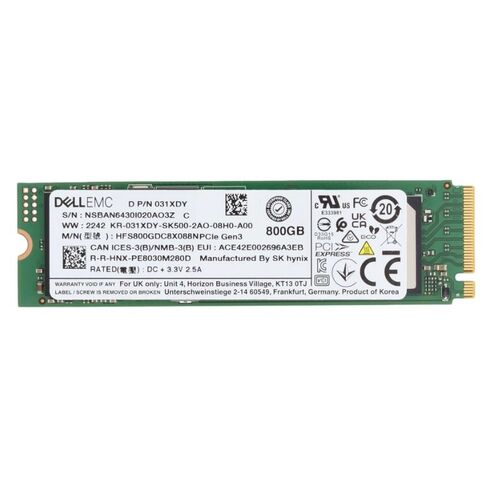 Dell EMC 400-BOQE 800GB PCI-E NVMe Mixed Use SSD
