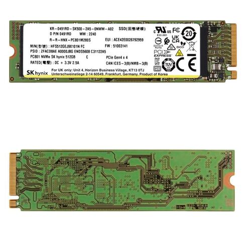 HFS512GEJ9X101N Hynix 512GB PCI-E Solid State Drive