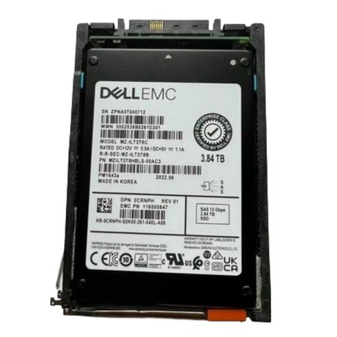 EMC 005054008 3.84TB SAS 12GBPS Enterprise Solid State Drive