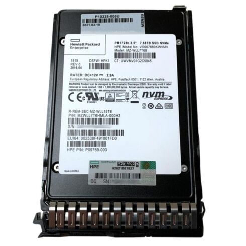 HPE P57769-B21 7.68TB NVMe U.3 SSD