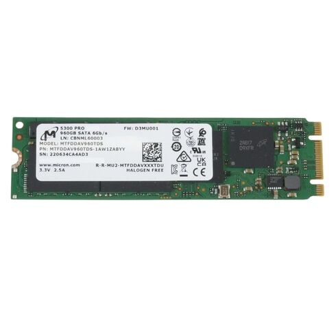Micron MTFDDAV960TDS-1AW1ZABDA SATA 6GBPS Enterprise SSD