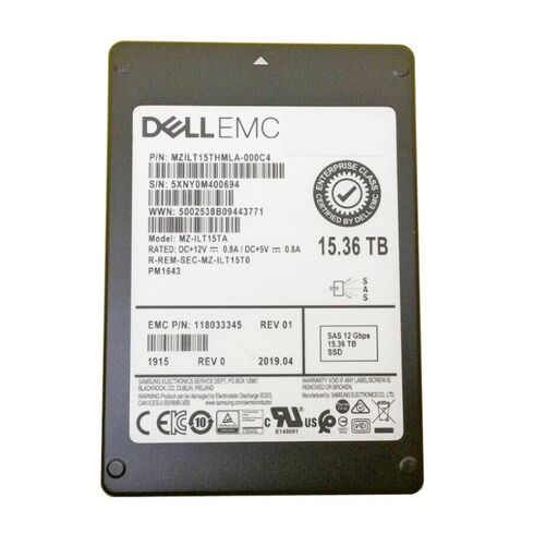 Samsung MZILT15THALA 00AC9 PM1643A Solid State Drive