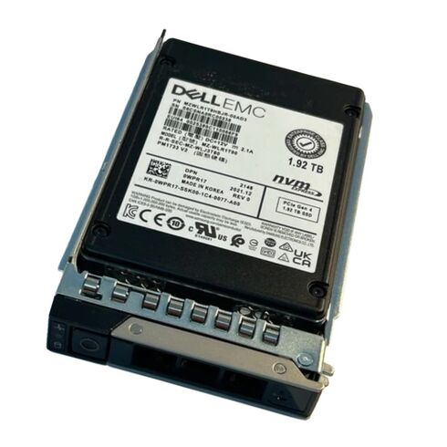 Dell TXP72 1.92TB SED PCIe Gen4 NVMe U.2 2.5Inch RI SSD