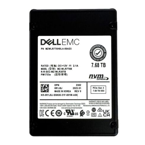 Dell T0D57 7.68TB NVMe Read Intensive SSD
