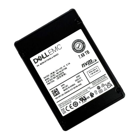 T0D57 Dell 7.68TB Read Intensive NVMe SSD