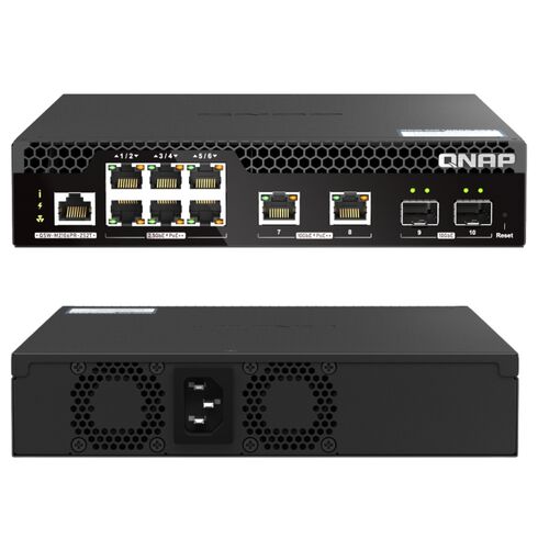 Qnap Systems QSW-M2106PR-2S2T-US Rack Mountable Ethernet Switch