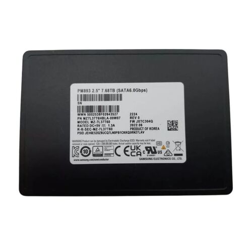 Samsung MZ-7L37T60 SATA 6GBPS SSD 7.68TB