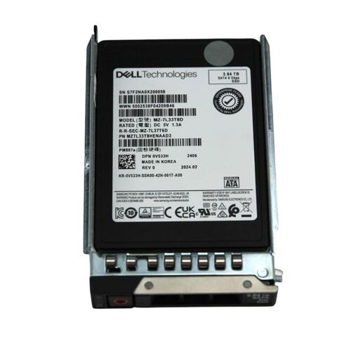 Dell 345-BCCO 3.84TB SATA 6GBPS Read Intensive Hot Plug SSD