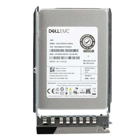 Dell 2W92H 960GB SATA 6GBPS Hot-Plug Hybrid Carrier SSD
