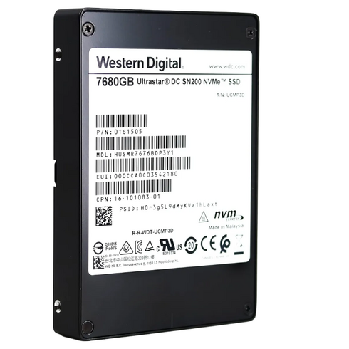 Western Digital HUSMR7676BDP3Y1 7.68TB PCLC NVMe SSD