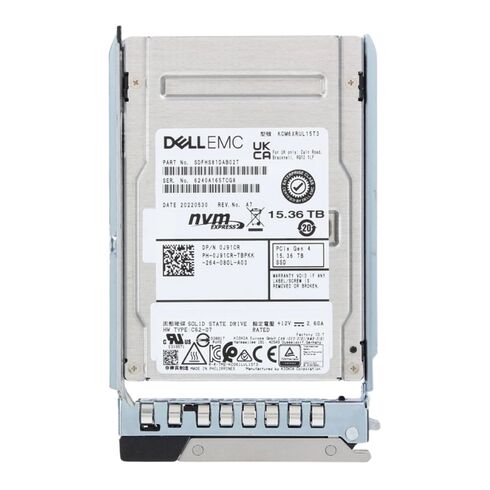 WNXPK Dell 15.36TB Gen4 NVMe U.2 SFF SSD