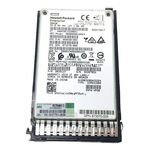 HPE 873370-006 800GB SAS 12GBPS MU SFF Solid State Drive