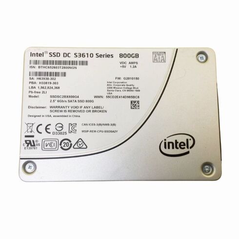 Intel SSDSC2BX800G401 800GB MLC SSDIntel SSDSC2BX800G401 S3610 SSD