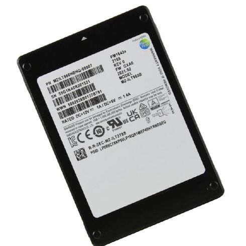 Samsung MZ-ILT960C SAS 12GBPS PM1643a SSD