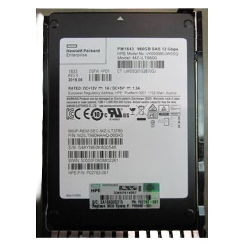 872432 001 HPE 960GB SAS 12GBPS SSD