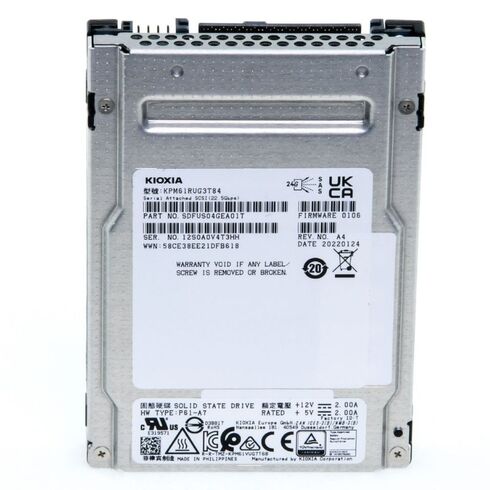 Toshiba KRM5XVUG3T84 3.84TB SSD – SAS 12Gbps Enterprise Drive