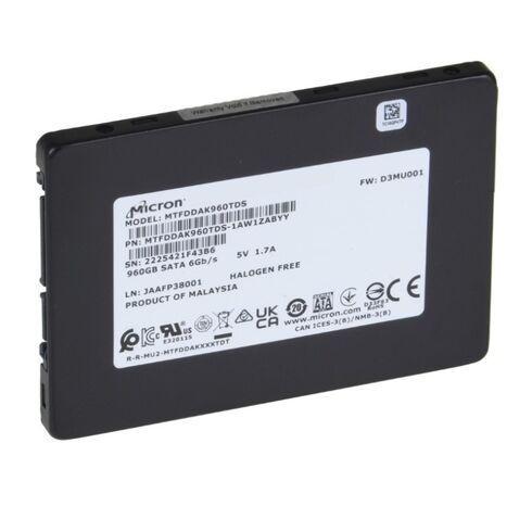 Micron MTFDDAK1T9TDD-1AT1ZABDA 1.92TB AES 256-bit