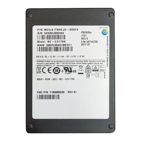 1.6TB SAS 12GBPS SSD EMC 005051723
