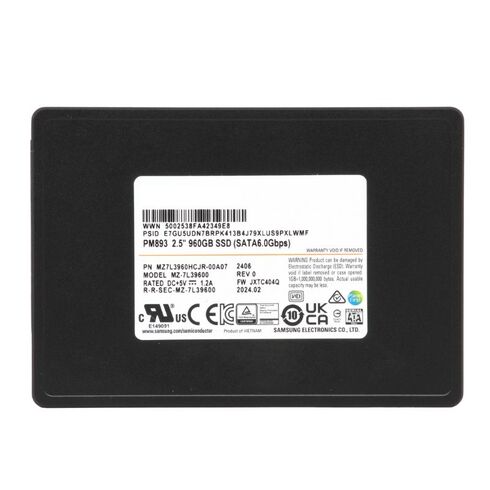MZ-7L396000 Samsung SATA 6GBPS 960GB SSD