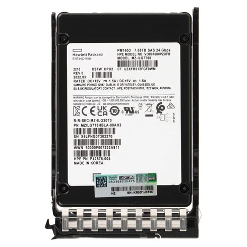 HPE P15848-004 Pm1643a 12Gbps SSD