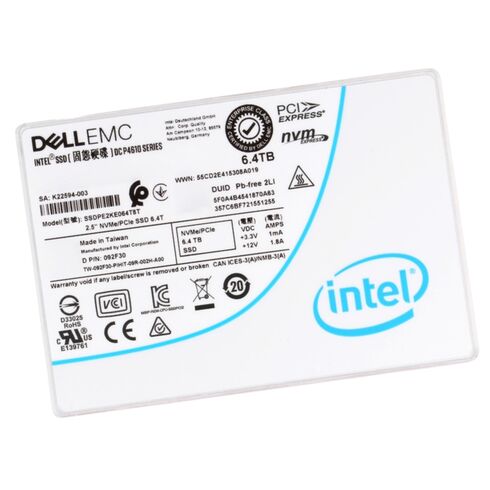 Dell 7P25P 6.4TB PCIE NVMe SSD